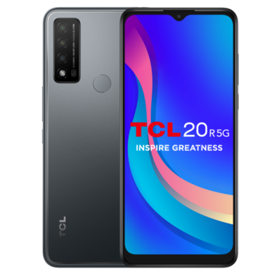 TCL 20R 5G Granite Grey 6.52" 64GB 5G Unlocked & SIM Free Smartphone
