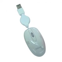 Tech Air Mini Retractable Mouse - White