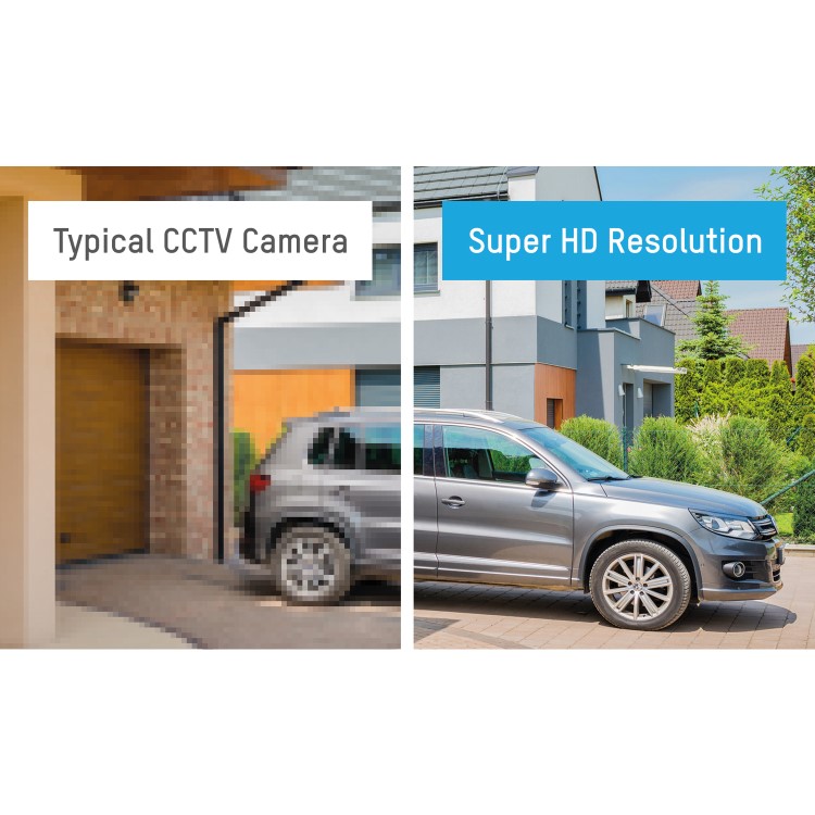 Hikvision HiLook 5MP Super HD PIR Turret Analogue Dome Cameras - 2 Pack  

