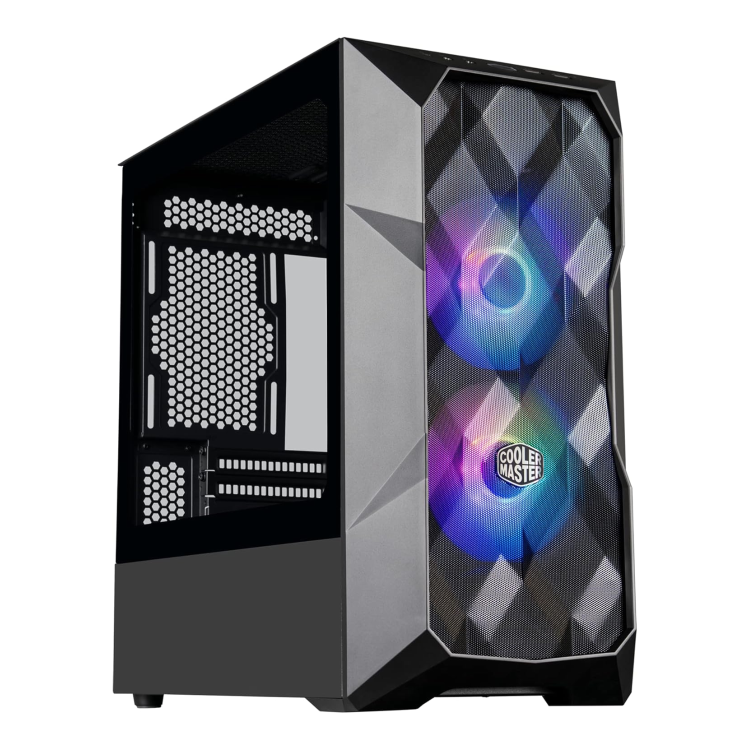 Cooler Master MasterBox TD300 Mesh RGB Mini Tower Gaming PC Case Black
