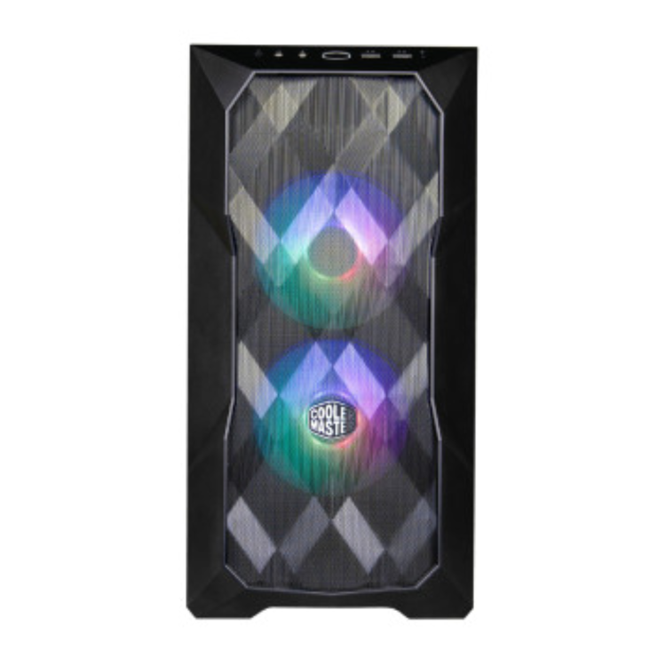 Cooler Master MasterBox TD300 Mesh RGB Mini Tower Gaming PC Case Black