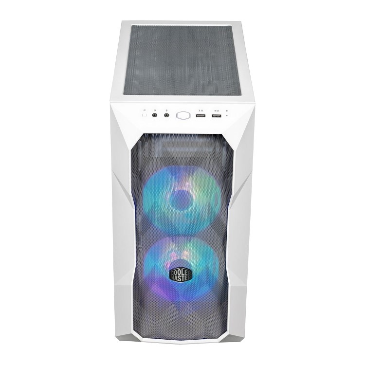 Cooler Master MasterBox TD300 Mesh RGB Mini Tower Gaming PC Case White
