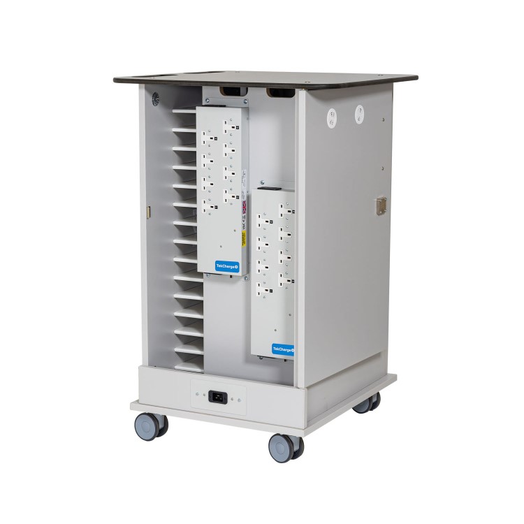 TekCharge Single Door 16 Laptops or Chromebook up to 17" Charging Trolley