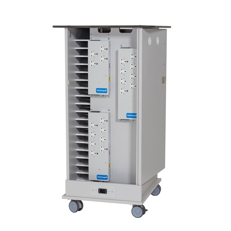 TekCharge Single Door 20 Laptops or Chromebook up to 17" Charging Trolley