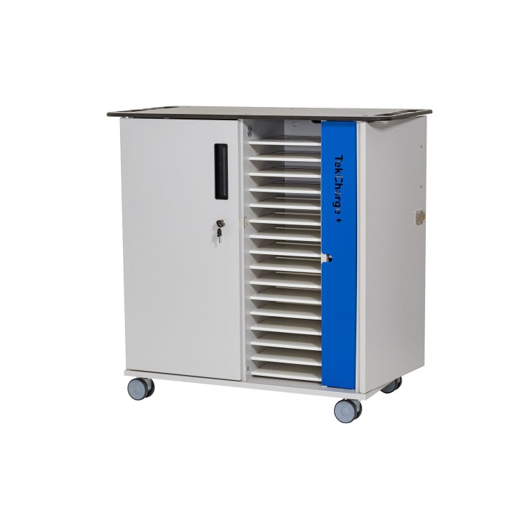 TekCharge Dual Door 30 Tablets up to 13" Charging Trolley