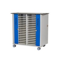 TekCharge Dual Door 32 Tablets up to 13" Charging Trolley