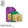 Three Pay As You Go Sim Card Trio