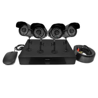 GRADE A1 - electriQ CCTV System - 8 Channel 720p DVR with 4 x 800TVL Bullet Cameras & 1TB HDD