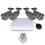 GRADE A1 - electriQ CCTV System - 4 Channel 1080p NVR with 4 x HD Bullet Cameras & 2TB HDD