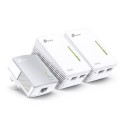 TL-WPA4220 TKIT TP-LINK TL-WPA4220T KIT 300Mbps AV600 Wireless N Powerline Adapter Triple Kit