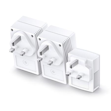 TP-LINK TL-WPA4220T KIT 300Mbps AV600 Wireless N Powerline Adapter Triple Kit