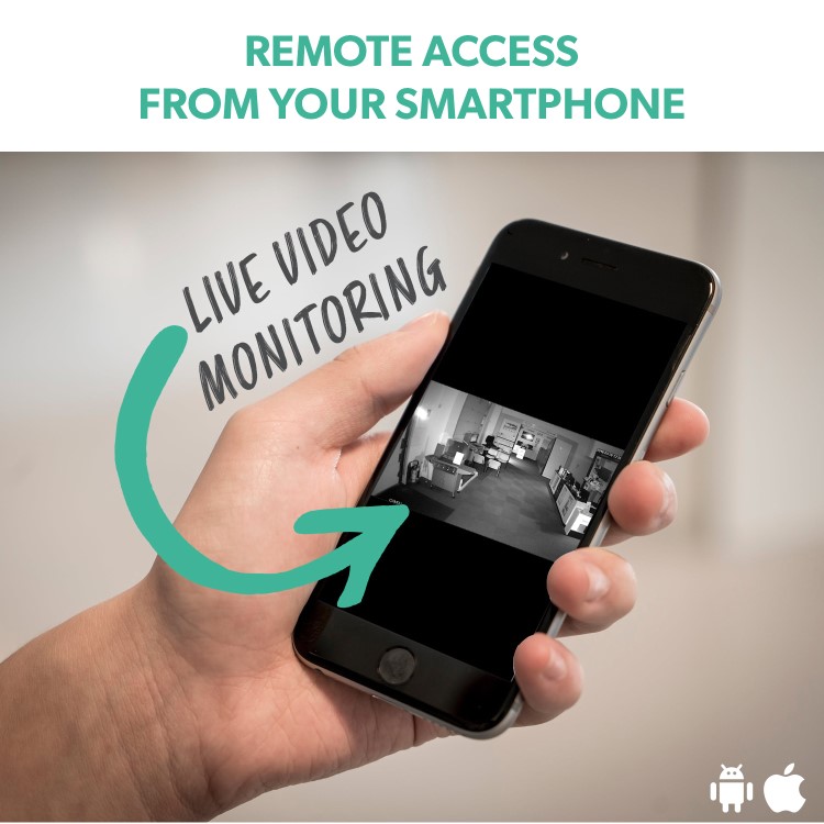 electriQ 4 Camera 1080p HD DVR CCTV System with 1TB HDD