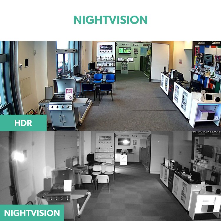 electriQ 4 Camera 1080p HD DVR CCTV System with 1TB HDD