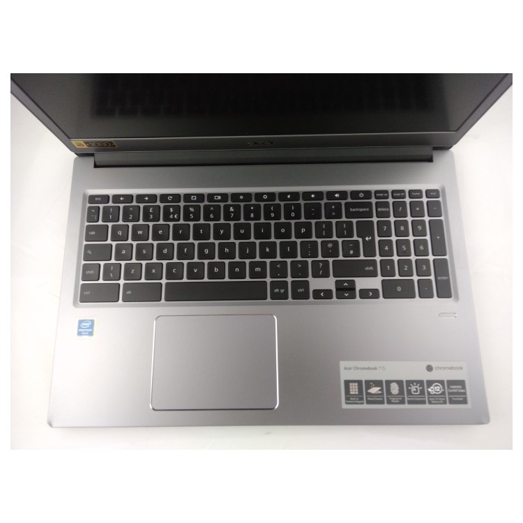 Refurbished Acer 715 Intel Pentium 4417U 4GB RAM 128GB SSD 15.6 Inch Chromebook