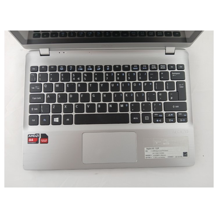 Refurbished Acer Aspire V5-122P AMD A4-1250 4GB RAM 500GB HDD 11.6 Inch Windows 10 Laptop