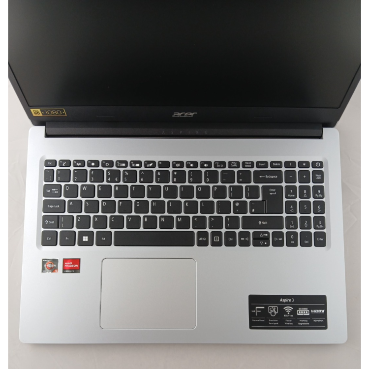 Refurbished Acer Aspire A315-43 Ryzen 5 5500U 8GB RAM 512GB SSD 15.6 Inch Windows 11 Home Laptop