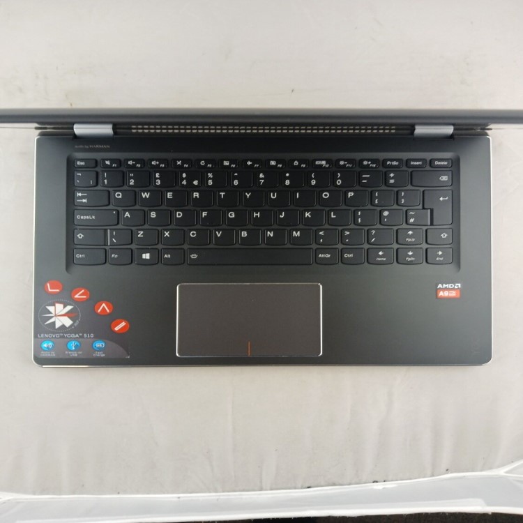 Refurbished Lenovo Yoga 510-14AST AMD A9-9410 8GB RAM 240GB SSD 14 Inch Windows 11 Touchscreen Convertible Laptop