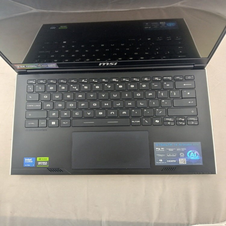 Refurbished MSI Stealth 14 AI Studio A1VEG Core Ultra 7 155H 16GB RAM 1TB SSD RTX 4050 14 Inch Windows 11 Home Gaming Laptop