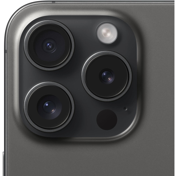 Refurbished Apple iPhone 15 Pro Black Titanium 6.1" 128GB 5G Unlocked & SIM Free Smartphone