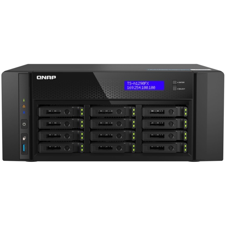 QNAP TS-h1290FX-7302P-128G 12 Bay Tower NAS