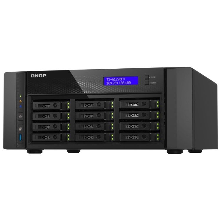 QNAP TS-h1290FX-7302P-128G 12 Bay Tower NAS