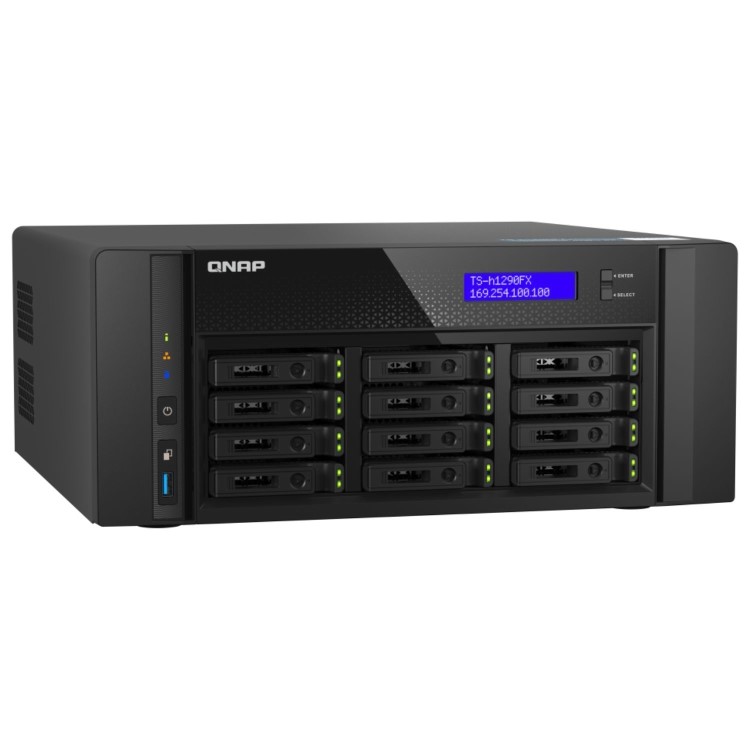 QNAP TS-h1290FX-7302P-128G 12 Bay Tower NAS