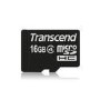 Transcend 16GB Micro SDHC Flash Card with Adapter Class 4