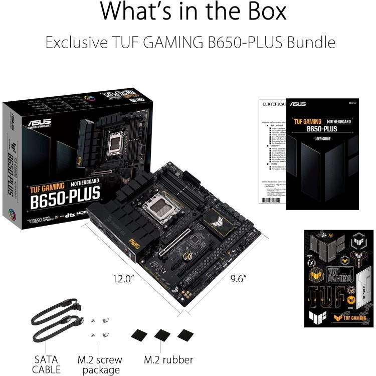 Asus TUF Gaming B650-Plus WiFi AMD B650 AM5 DDR5 ATX Motherboard