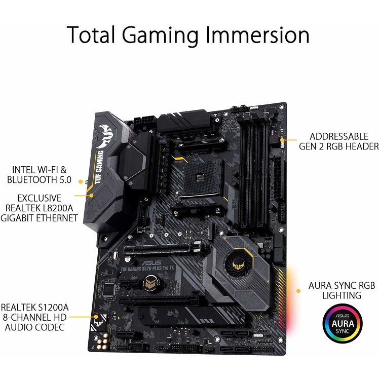 ASUS TUF Gaming X570 Plus ATX Motherboard Socket AM4 USB 3.2 Gen 3