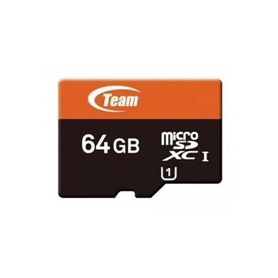 Team Class 10 64GB UHS-1 Micro SD Card Memory Card + SD Adapter