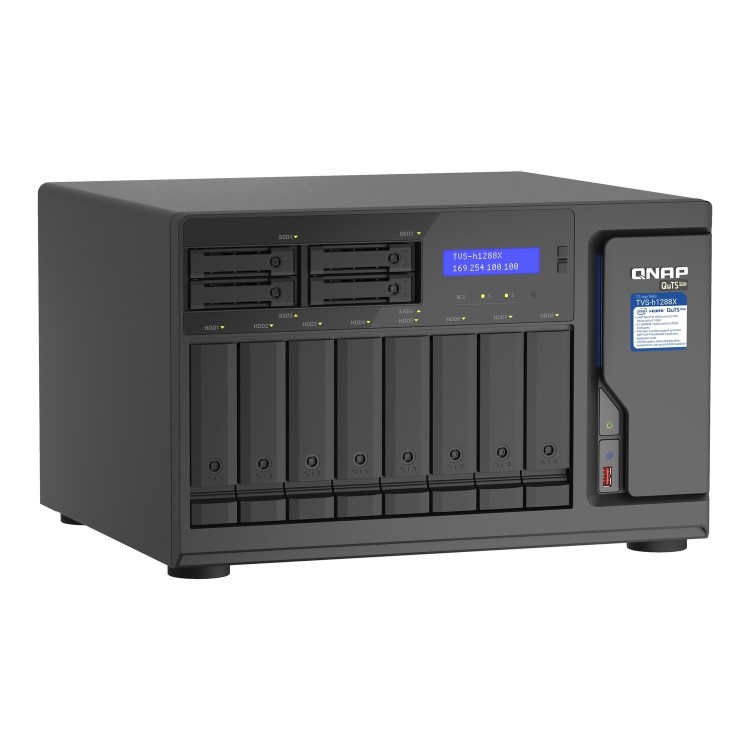 QNAP TVS-h1288X-W1250-16G 16GB RAM 12 Bay Desktop NAS