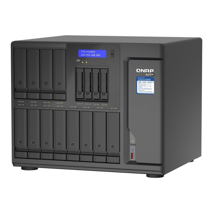 QNAP TVS-h1688X-W1250-32G 32GB RAM 16 Bay Desktop NAS