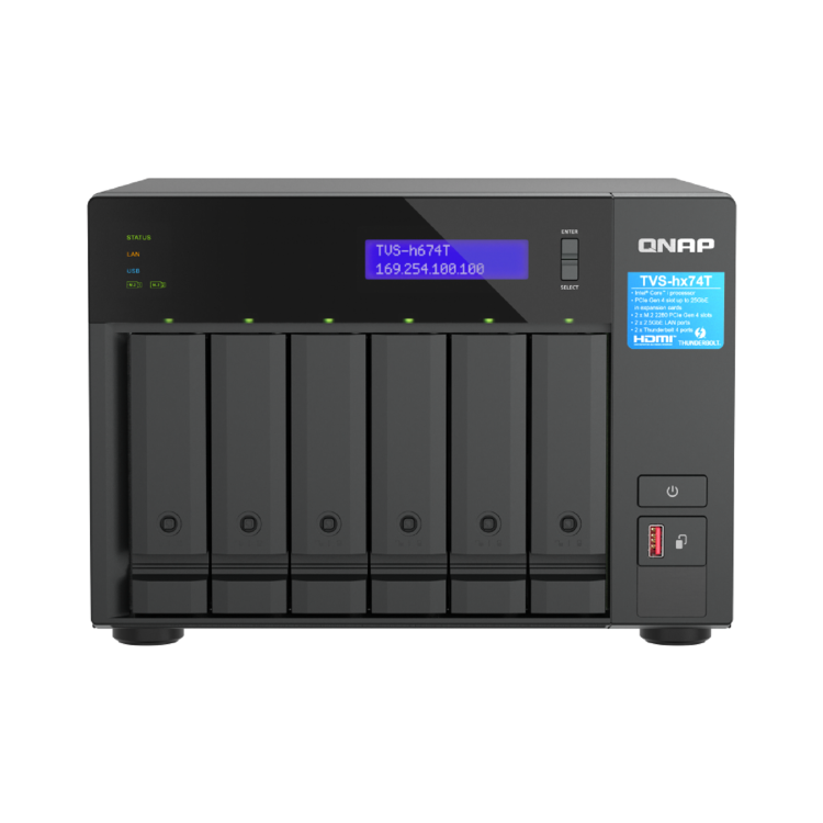 QNAP TVS-H674T-i5-32G 32GB RAM 6 Bay Desktop NAS Expansion Enclosure
