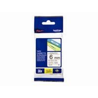 Brother TZe-211 Gloss Black on White 6mm Labelling Tape