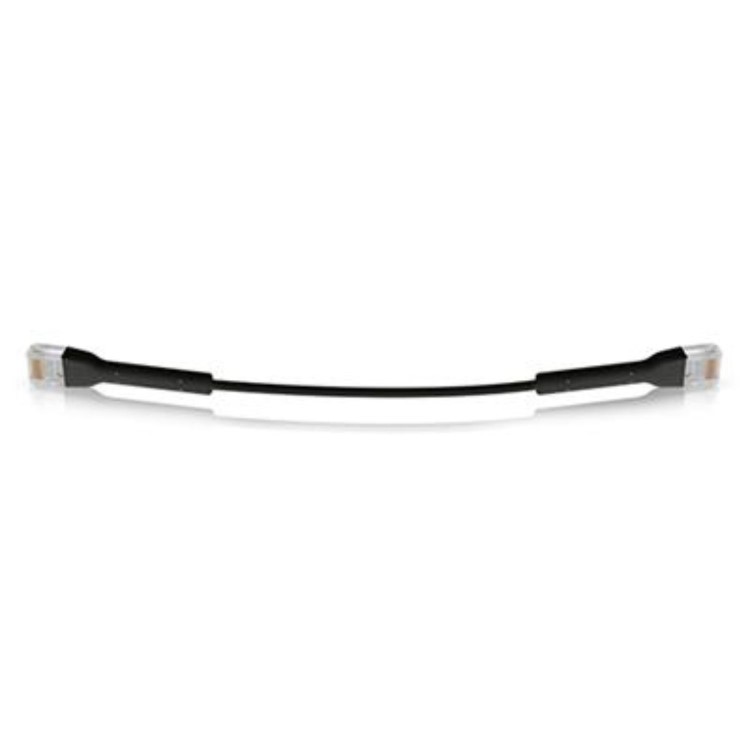 Ubiquiti UniFi CAT6 0.1m Ethernet Cable Patch Lead Bendable Booted RJ45 - Black