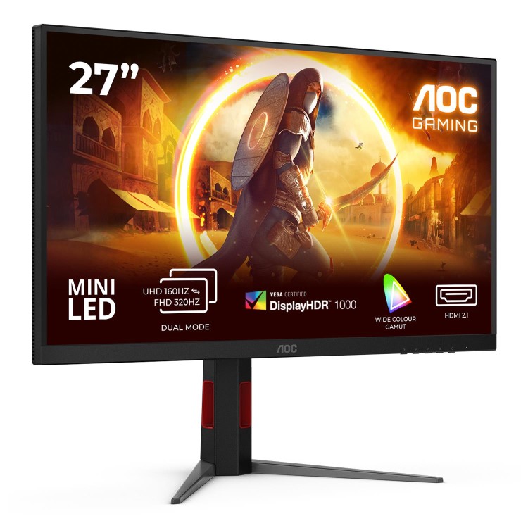 AOC AGON U27G4XM 27" Fast IPS Dual 4K UHD 160Hz Full HD 320Hz 1ms Gaming Monitor 