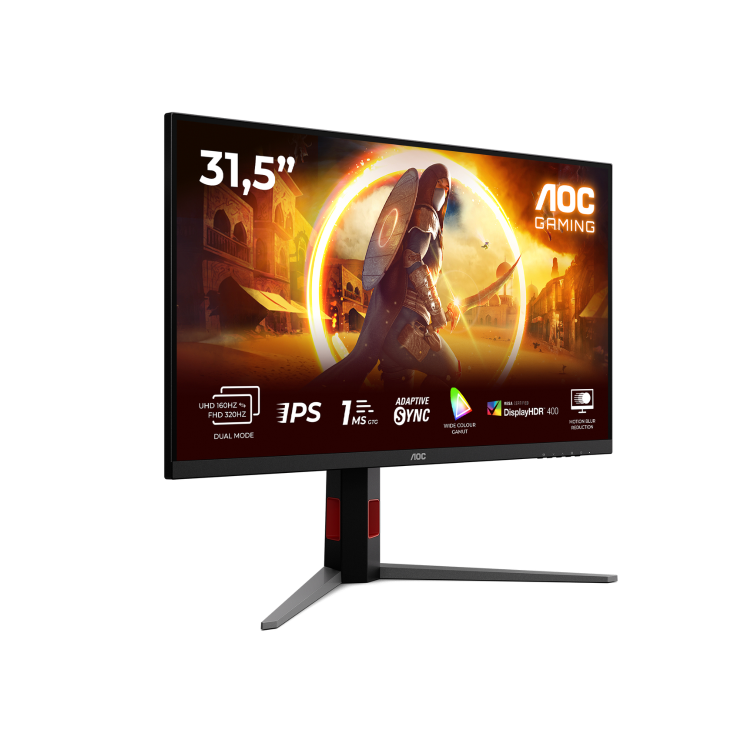 AOC G4 U32G4U 32" Fast IPS Dual-Mode 4K UHD 160Hz Full HD 320Hz 0.5ms Gaming Monitor