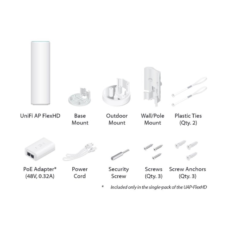 Ubiquiti UAP-FlexHD UniFi Indoor WiFi 5 PoE Wireless Access Point