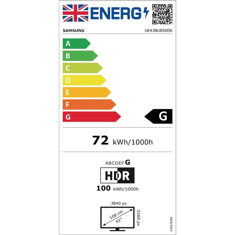Samsung BU8000 55 Inch 4K HDR Smart TV