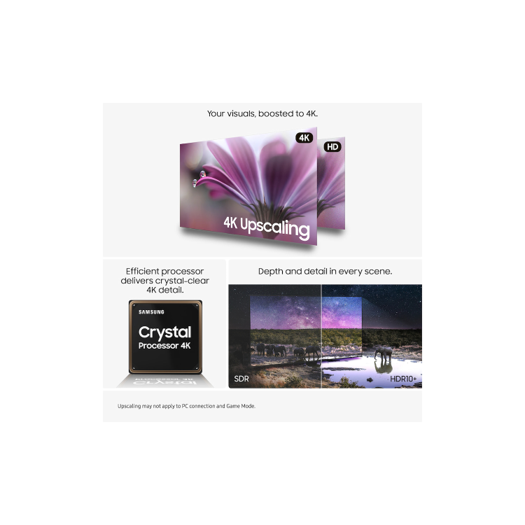 Samsung UE50U8020HKXXU 50" Crystal UHD 4K Smart TV with HDR10+ Gaming Hub & Tizen OS