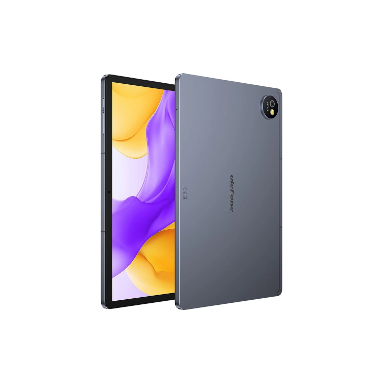 Ulefone Tab A10 10.1" Grey 128GB 4G Tablet with Tempered Glass Screen Protector and Smart Book Cover