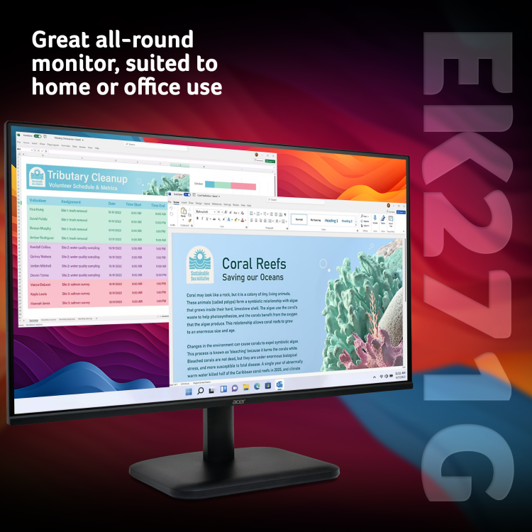 Acer EK271 27" IPS Full HD 120Hz 1ms Gaming Monitor