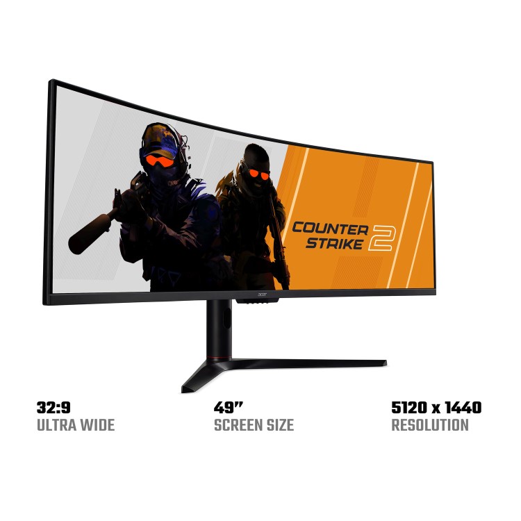 Acer Nitro EI491CUR 49" Dual QHD FreeSync Ultrawide Curved HDR VA Gaming Monitor