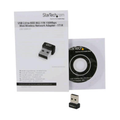 StarTech.com USB 150Mbps Mini Wireless N Network Adapter - 802.11n/g  1T1R