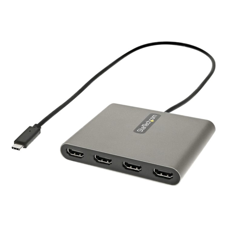 StarTech.com USB C to Quad HDMI Adapter USB-C to 4x HDMI Monitor Converter for Windows