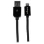 StarTech.com 15cm 6in Short Black Apple&reg; 8-pin Lightning Connector to USB Cable for iPhone / iPod 