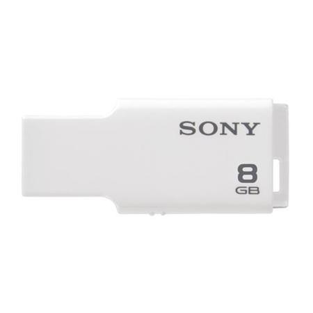 Sony 8GB Micro Vault Style USB Flash Drive - White