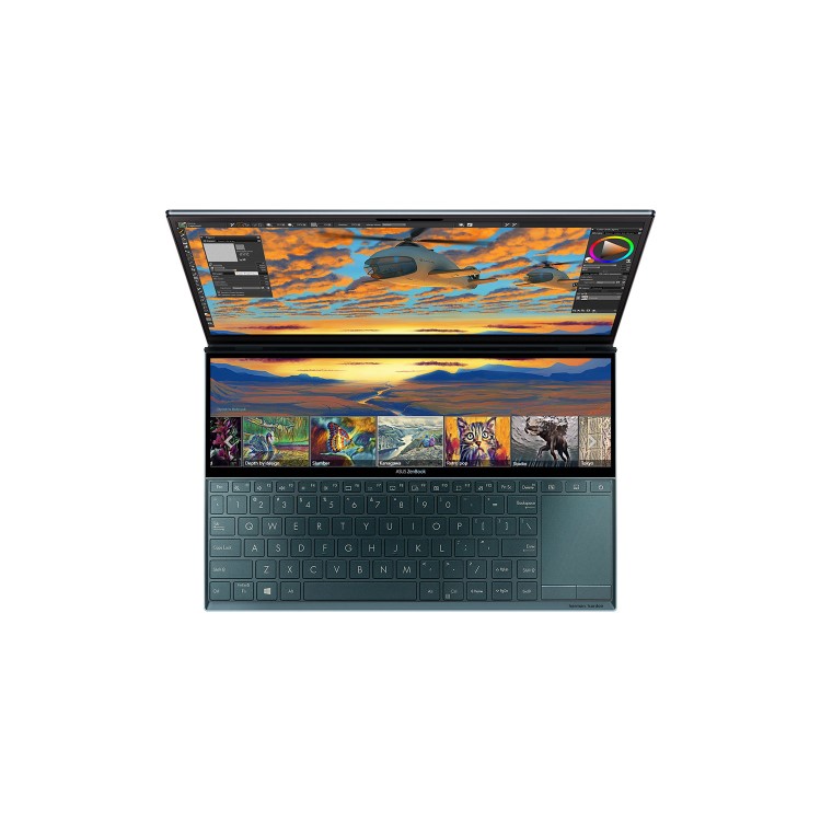 Refurbished Asus ZenBook Duo UX481FL-BM044T Core i7-10510U 16GB 512GB MX250 14 Inch Windows 10 Laptop