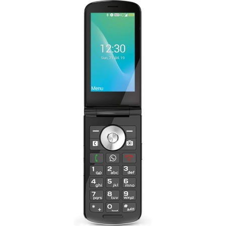 Emporia TOUCHsmart Black/Silver 3.35" Easy To Use Clamshell 4G Unlocked & SIM Free Mobile Phone