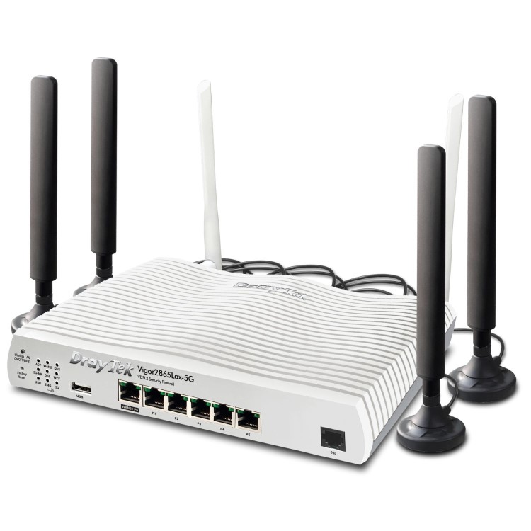 Draytek Vigor 2865Lax-5G AX3000 wireless VDSL router with integrated 5G modem